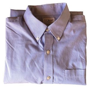 Men’s L. L. Bean Wrinkle-Free Kennebunk Button Down, Traditional Fit, Gingham